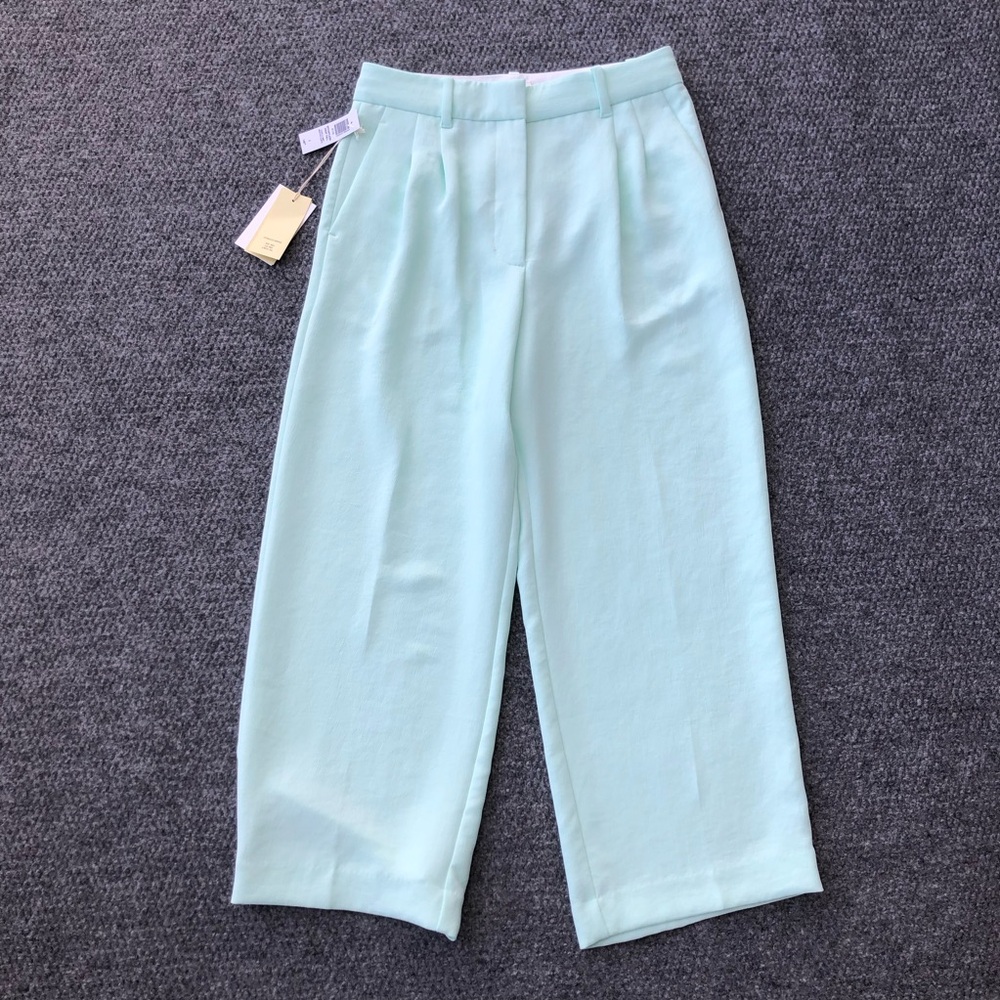Wilfred the effortless cropped pant in subtle mint size 8